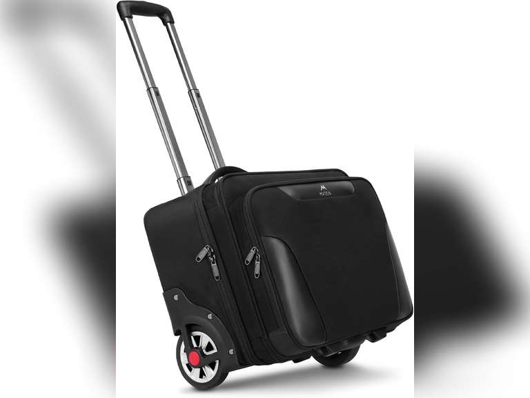 MATEIN Rolling Laptop Bag, Mens Large Briefcase with Big Wheels Fits 17 ...