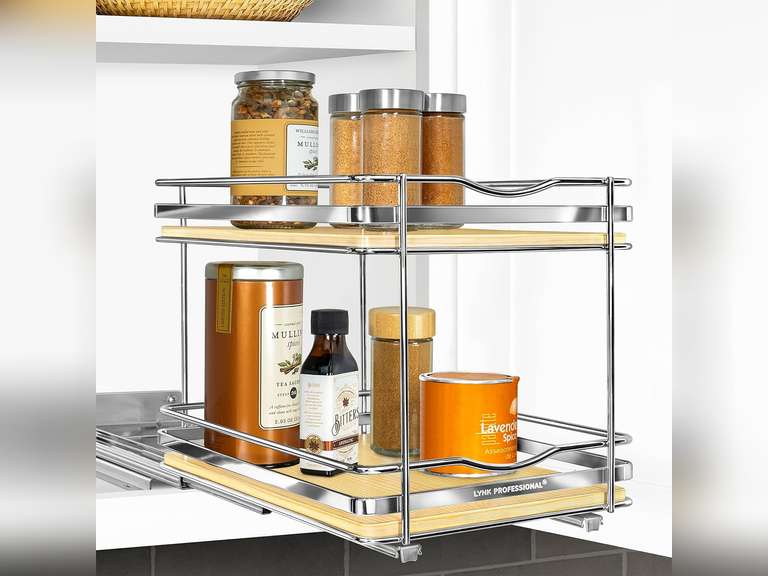 LYNK PROFESSIONAL lite Pull Out Spice Rack Organizer for Inside Kitchen ...