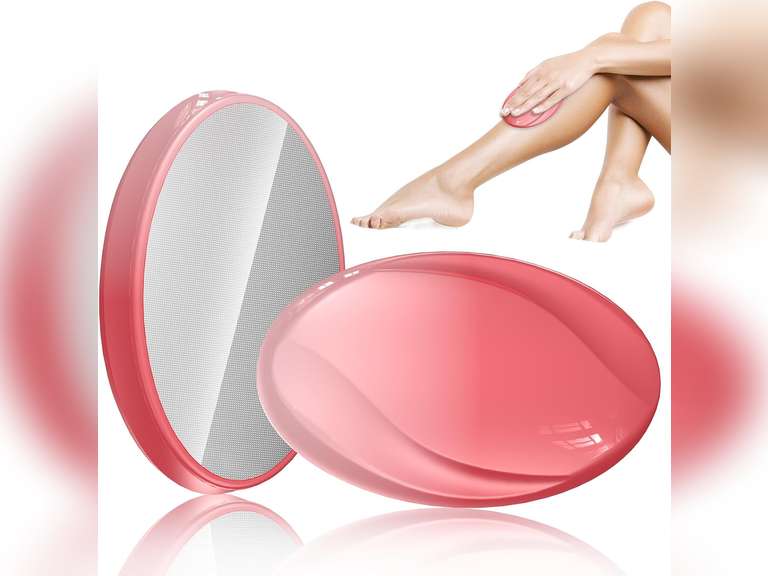 Crystal Hair Eraser for Women and Men, Reusable Crystal Hair Remover - Portable Magic Hair Removal Device - Painless Solution for Back, Arms, and Legs (Pink) 8