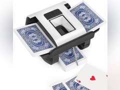 Automatic Card Shuffler Machine - 1-2 Decks, Low Noise Electric Shuffler with Rechargeable Battery, Fast & Smooth Shuffling for Poker, UNO, Blackjack, Skip-Bo, Phase 10, Standard & Sleeved Cards 36