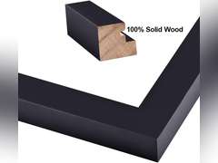 RPJC 11 x 14 Picture Frames Made of Solid Wood and High Definition Glass Display Pictures 8x10 with Mat or 11x14 Without Mat for Wall Mounting Photo Frames Black 15
