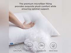 Bedsure Pillows Queen Size Set of 2 - Hotel Quality Queen Size Bed Pillows 2 Pack for Sleeping, Soft and Supportive Filling for Side, Back Sleepers 25