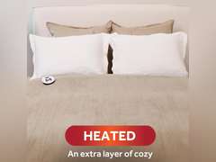 Sunbeam Royal Luxe Mushroom Heated Blanket - Full 48