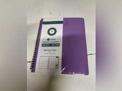 BEZEND 2 Year Monthly Planner 2025-2026 Medium Size 7" x 9" (Jan 2025 - Dec 2026) Spiral Calendar Book with Tabs, 120 GSM Thick Paper, Storage Pockets & Notes, PU Leather Softcover in Lavender 17