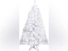 PREXTEX White Christmas Tree - Full-Bodied 4 ft Christmas Tree - Artificial 320 Tip Hinged Canadian Fir - Small Christmas Tree with Sturdy Metal Stand for Small Spaces, Easy to Assemble and Store 38