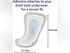 Amazon Basics Men's Incontinence Guards, Maximum Absorbency, 52 Count, (1 Pack of 52) 14