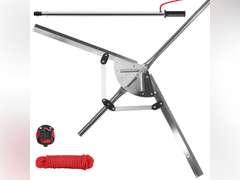 Pond & Lake Weed Cutter, Adjustable 41" Cut Width, 30 Foot Thicker Rope, 3 Adjustable Cutting Angles, Large Pond Aquatic Plant Cutting Tool Easily Shear Cattail, Reed, Lilly & Chara Algae 120
