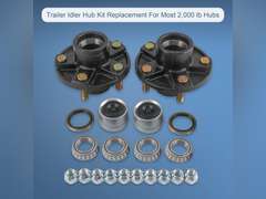 (See pictures)JDMSPEED 2 Trailer Idler Hub Kits 5 on 4.5" Replacement for Axle 1-1/16" Bearings 2000 lbs - 22016K 59