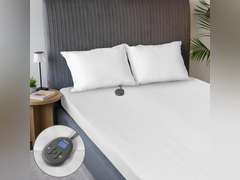 Sunbeam Electric Restful Quilted Heated Mattress Pad, 12 Heat Settings, 12-Hour Selectable Auto Shut-Off, Fast Heating, Warming Bed, Soft Extra-Cozy Fabric, Twin, 39" x 75" 47