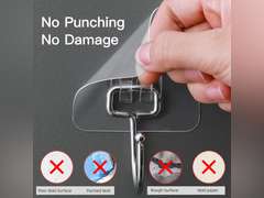 20 Pack Large Adhesive Hooks for 44 lb(Max) Hanging Heavy Duty, Self Adhesive Sticky Hooks Waterproof Stainless Steel Wall Hooks for Home Bathroom Shower Kitchen Outdoor Utility Hooks 14