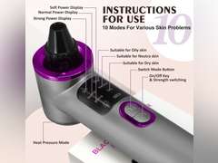 Blackhead Remover Vacuum, Facial Pore Cleaner Electric with Heating Mode, 2in1 Vacuum Pore Cleansing Tool, Electric Whitehead Remover with 9 Suction Level & 5 Heads 40