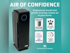 GermGuardian Air Purifier for Homes with Pets, H13 Pet HEPA Filter, Removes Pet Dander, Dust, Allergens, Smoke, Pollen, Odors, Mold, UV-C Light Helps Reduce Germs, 22 Inch, Black, AC4300BPTCA 100