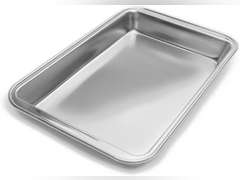 Fox Run Stainless Steel Pan, 11-Inch x 7-Inch Bake Surface, Silver 18