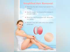 Crystal Hair Eraser for Women and Men, Reusable Crystal Hair Remover - Portable Magic Hair Removal Device - Painless Solution for Back, Arms, and Legs (Pink) 8