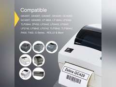 BETCKEY - 2.625" x 1" (67 mm x 25 mm) File Folder & Address Labels Compatible with Zebra & Rollo Label Printer,Premium Adhesive & Perforated 10 Rolls, 20000 Labels 54