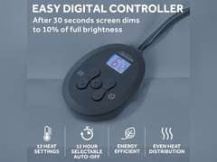 Sunbeam Electric Restful Quilted Heated Mattress Pad, 12 Heat Settings, 12-Hour Selectable Auto Shut-Off, Fast Heating, Warming Bed, Soft Extra-Cozy Fabric, Twin, 39" x 75" 47