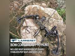Lanneret Compound Bow and Archery Sets - Right Hand Archery Compound Bows 0-70 lbs Draw Weight Adjustable for Adults and Beginners Hunting Bow Kit for Beginner 180