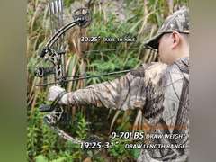 Lanneret Compound Bow and Archery Sets - Right Hand Archery Compound Bows 0-70 lbs Draw Weight Adjustable for Adults and Beginners Hunting Bow Kit for Beginner 180