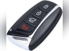 Replacement Key Fob Shell Case for Hyundai Azera Equus Santa Fe Sport 2013-2018 Keyless Entry Remote Car Key Fob Cover Casing with Uncut Left Blade Blank 19