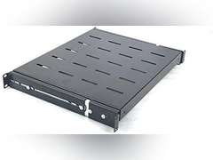 Raising Electronics Sliding Rack Server Shelf 1U 19' 4 Post Rack Mount-Adjustable 15'-22' 49