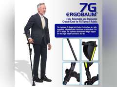 New Generation Ergobaum Perfect Cane Ergonomic Crutch/Cane (Single Unit) Single Unit Ergobaum That Acts As a Extra Balance Strong Performance Cane. 129