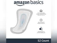 Amazon Basics Men's Incontinence Guards, Maximum Absorbency, 52 Count, (1 Pack of 52) 14