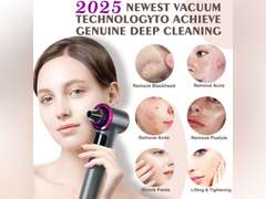 Blackhead Remover Vacuum, Facial Pore Cleaner Electric with Heating Mode, 2in1 Vacuum Pore Cleansing Tool, Electric Whitehead Remover with 9 Suction Level & 5 Heads 40
