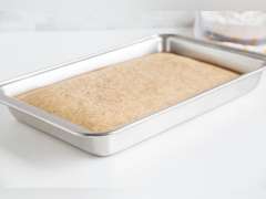 Fox Run Stainless Steel Pan, 11-Inch x 7-Inch Bake Surface, Silver 18