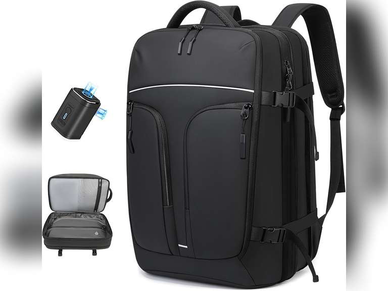 Vacuum Compression Backpack for Travel, 47L Expandable Airback Backpack ...