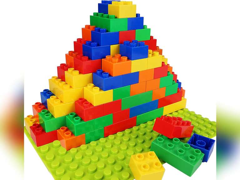 aotipol Building Blocks for Kids Toddlers Including a Baseplate, 101 ...