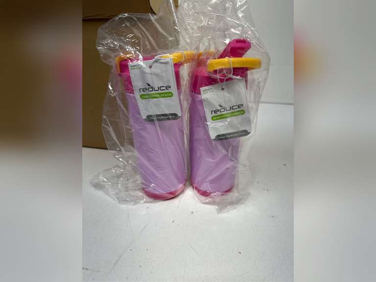 Base Brands Reduce Hydrate Pro Bottle, 14 Oz, Playdate Pink 2 pcs 17