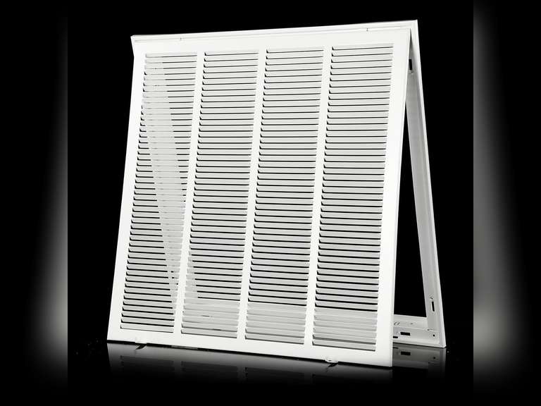 24 24 Return Air Grille Duct Opening Size Return Vent Cover for Wall or Ceiling,Steel Return Air Grill Removable Face/Door for 1 inch Filters(24"W x 24"H Duct Opening) 79