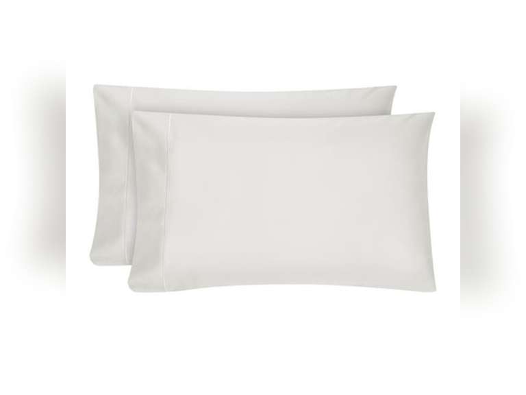 Hotel Style 600 Thread Count White Egyptian Cotton Adult Pillow Cases, Queen (2 Count) 23