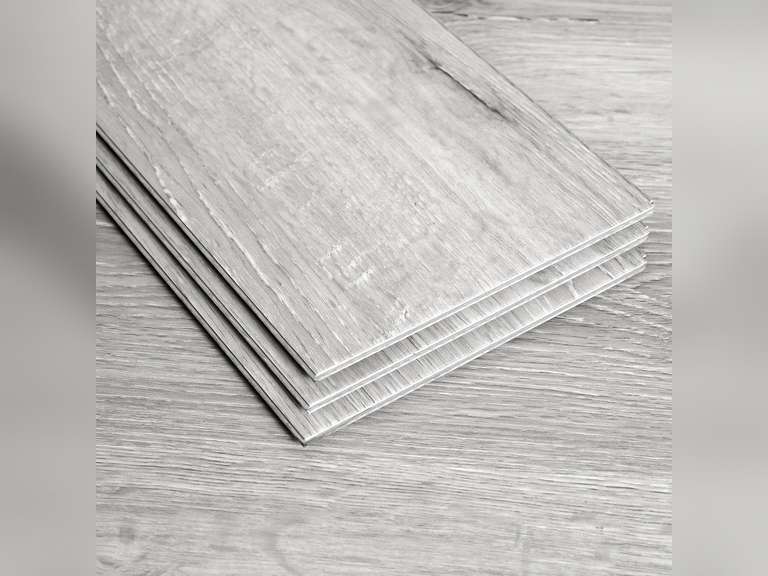 (Similar)Interlocking Vinyl Flooring Planks 36" X 6", 14 Planks Covers 21 Sq.Ft Per Box, Brown or Grey, 5mm Thick DIY Easy Snap Lock Together Oak Wood Grain Luxury Vinyl Flooring for Home 65