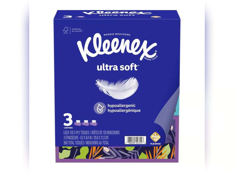 Kleenex Ultra Soft 120 ct Facial Tissue 9