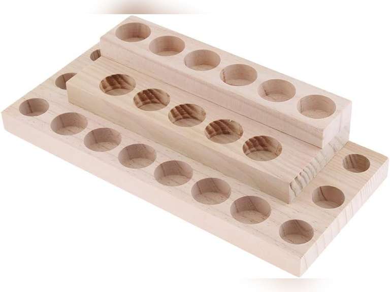 23 Slots Essential Oil Display Holder Stand Cosmetic Organizer Rack for 30ml Bottles color grey 26