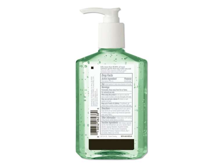 PURELL 4-Pack 8-oz Fragrance-Free Hand Sanitizer Bottle Gel 25