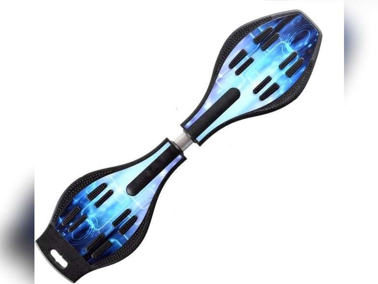 Caster Board, Deluxe Junior Skateboard with Illuminating Wheels for More Excitement,Fun and Visibility, Twistboard for Kids 8+, Upgrade Color 56