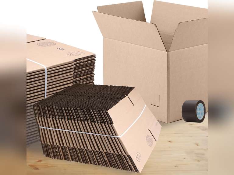 The Boxery 16"x16"x16" Brown/Kraft Corrugated Cardboard Shipping Boxes 25-Pack | Mailing, Packing, Moving & Storage for Business/Home Durable - Eco-Friendly, Recyclable - Made in the USA 58