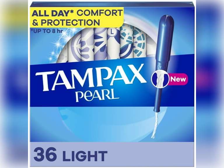 Tampax Pearl Tampons with LeakGuard Braid, Light Absorbency, 36 Ct 9