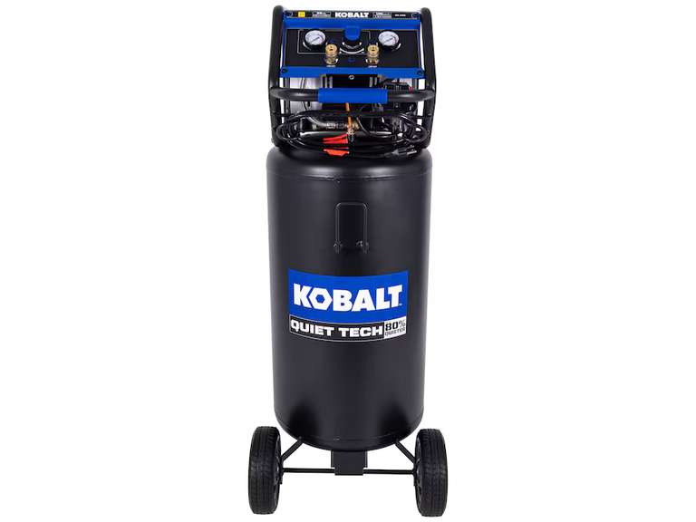 Kobalt QUIET TECH 26-Gallon Portable Electric 150 PSI Vertical Air Compressor(see pictures) 479