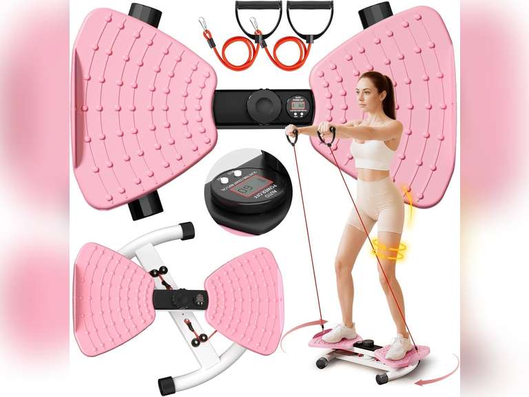 Fitness Exercise Equipment with Smart LED Digital Monitor, 300lb Capacity and 20dB Ultra Quiet Non-Slip Home Fitness Equipment for Women 78