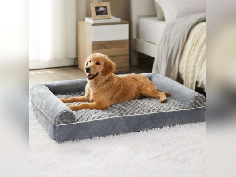 BFPETHOME Dog Beds for Large Dogs, Orthopedic Dog Bed for Medium Large Dogs, Egg- Foam Dog Crate Bed 27