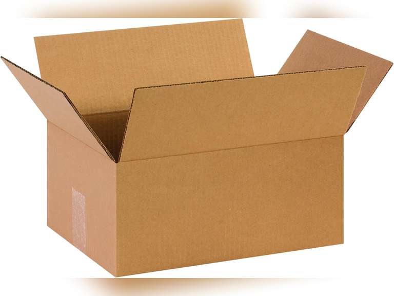 PARTNERS BRAND Moving Boxes, Medium 14" x 10" x 6" (25 Pack), Corrugated Cardboard Box for Packing Packaging Mailing Storage & Shipping for Home or Office, 32 ECT - Pack of 25 43