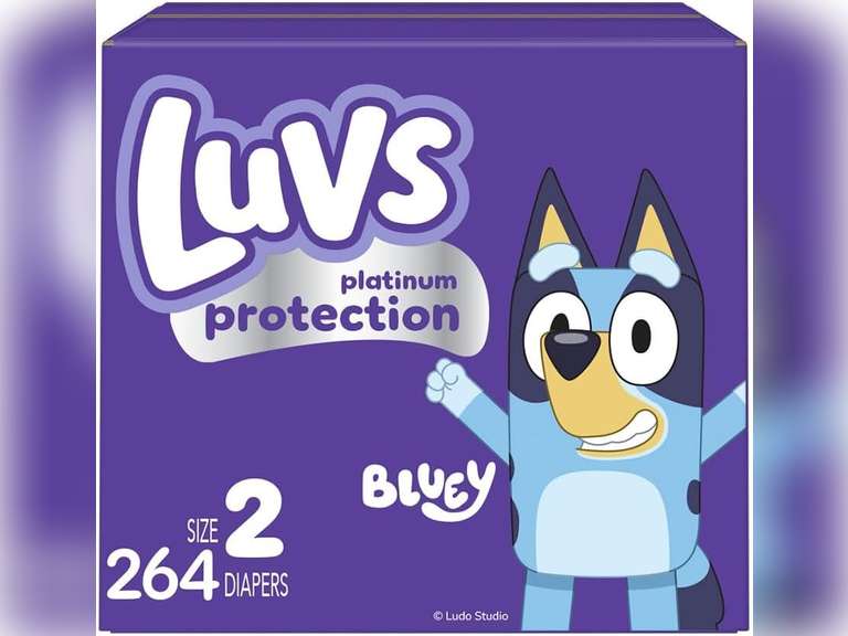 Luvs Pro Level Leak Protection Diapers Size 2 264 Count Economy Pack, Packaging May Vary 51