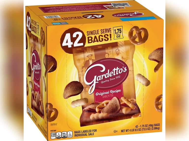 Gardetto's Original Recipe Snack Mix, 1.75 oz., 42 pk. BB 07/25 22