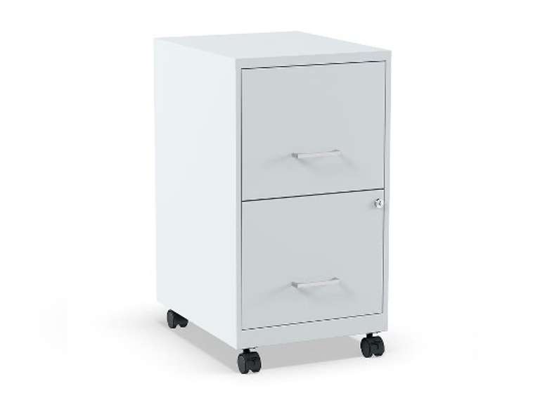 Staples 2-Drawer Light Duty Vertical File Cabinet Locking Letter Gray 18" (24363) ST60053-CC 85