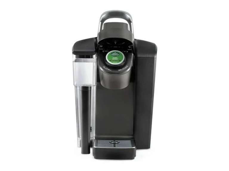 (See picture) Damage, Keurig K-1550 Small Business Coffee Maker with Quiet Brew Technology, Strong Button, and 96 oz. Water Reservoir (Black) 246