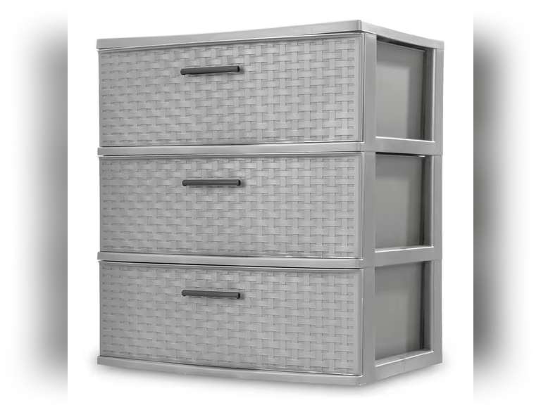 21.875 in. x 24 in. Wide Weave 3 Drawer Unit 27
