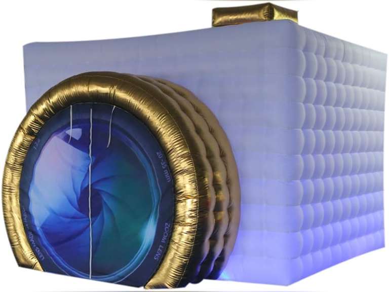 SAYOK Inflatable Photo Booth Enclosure(White, 11.5x9.2x8.2ft) Camera ...